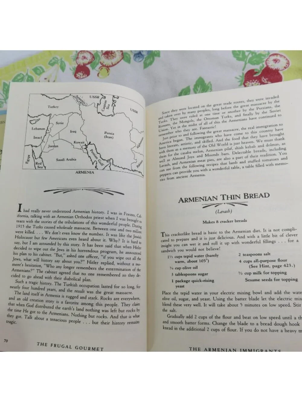 The Frugal Gourmet on Our Immigrant Ancestors Cook Book 1990 1st Ed Foreign